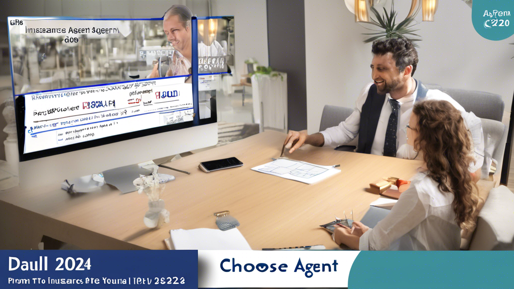 ## DALL-E Prompt Options for כיצד לבחור סוכן ביטוח ב-2024 (How to Choose an Insurance Agent in 2024)nn**Option 1 (Literal):**nn* A person sitting at a table with a magnifying glass, inspecting various