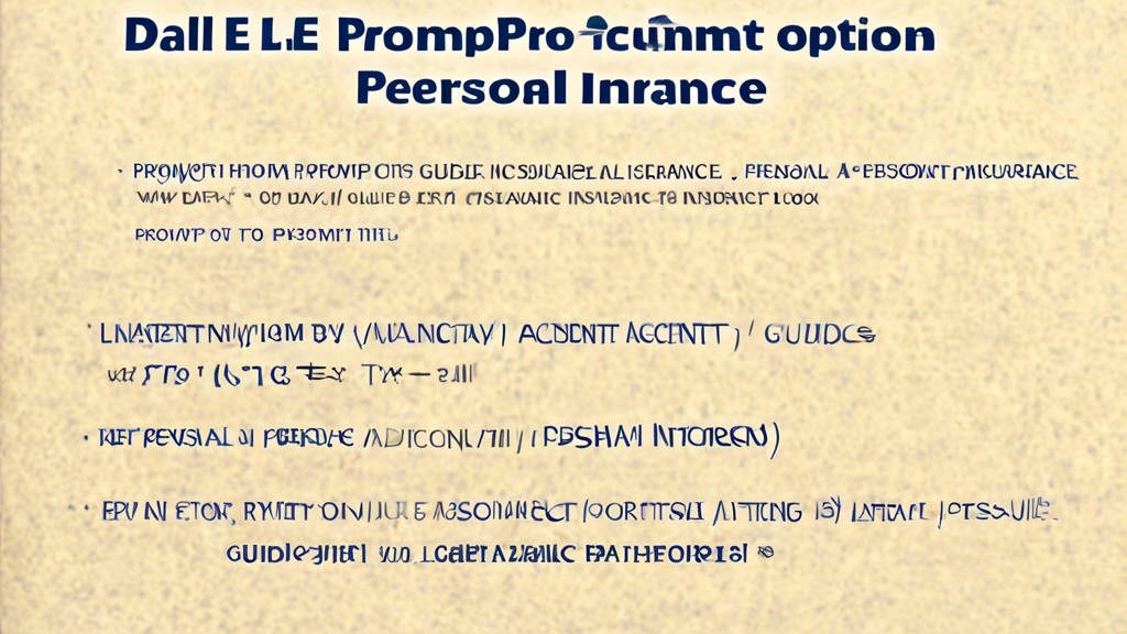 ## DALL-E Prompt Options for מדריך לביטוח תאונות אישיות (Guide to Personal Accident Insurance):nn**Option 1 (Literal):**nnA guidebook titled מדריך לביטוח תאונות אישיות floating above a person with a b