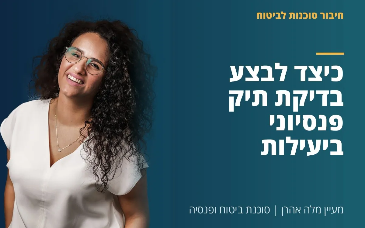 מעיין מלה אהרן - כיצד לבצע בדיקת תיק פנסיוני ביעילות
